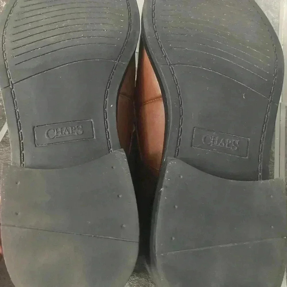 Chaps Brown Oxford Dress Shoes 11M - Picture 8 of 8